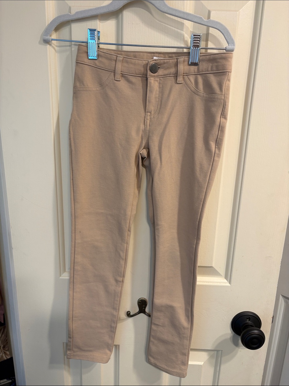 Girls khaki Stretch Skinny pants - uniform ready!